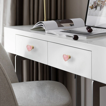 Load image into Gallery viewer, Heart Knobs | Acrylic &amp; Brass Drawer Pulls, Dresser &amp; Kitchen Cabinet Knobs, Handles, Hardware
