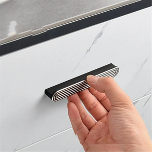 Track Shape Knobs, Pulls & Handles (Black, White) | Drawer, Dresser, Wardrobe, Cabinet & Kitchen Furniture Hardware