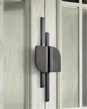 Load image into Gallery viewer, Brass Gray Modern Striped Kitchen Handles | Unique Art Decor Drawer &amp; Dresser Pulls, Kitchen Door Hardware
