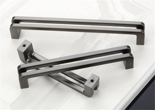 Load image into Gallery viewer, 3.75&quot;, 5&quot;, 6.3&quot; (96, 128, 160mm) Black, Brushed Nickel &amp; Gun Metal Dresser Pulls | Kitchen Cabinet Door, Wardrobe &amp; Cupboard Handles, Knobs
