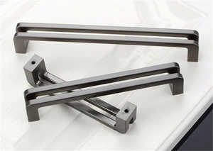 3.75", 5", 6.3" (96, 128, 160mm) Black, Brushed Nickel & Gun Metal Dresser Pulls | Kitchen Cabinet Door, Wardrobe & Cupboard Handles, Knobs