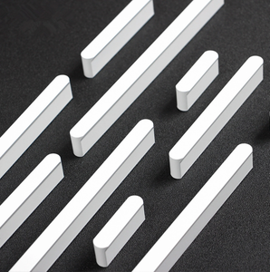 1.25", 2.5", 3.75", 5", 6.3", 7.55", 8.8" White Cabinet Handles & Knobs | Drawer Pulls, Kitchen & Closet Wardrobe Handles