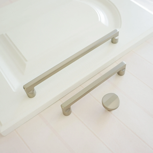 3.78", 5.0", 6.3", 7.55", 8.8", 12.6" Brushed Brass & Gray Nickel Drawer Pulls | Kitchen Cabinet, Closet & Wardrobe Handles, Knobs