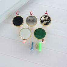Load image into Gallery viewer, Modern Brass &amp; Acrylic Drawer Knobs | Dresser &amp; Kitchen Cabinet Pulls, Hardware Handles

