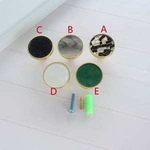 Modern Brass & Acrylic Drawer Knobs | Dresser & Kitchen Cabinet Pulls, Hardware Handles