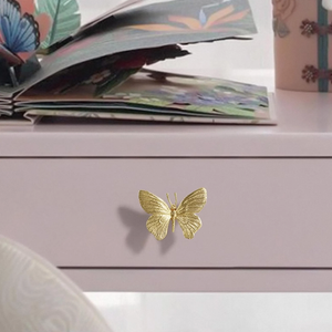 Butterfly Gold Brass Knobs & Pulls | Decorative Dresser & Drawer Handles, Kitchen Cabinet & Furniture Hardware