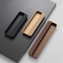 Load image into Gallery viewer, Invisible Concealed Embedded Pull Handles | Coffee Gray, Black Modern Drawer &amp; Closet Door Handles, Wardrobe &amp; Cabinet Pulls
