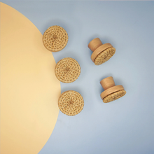 Load image into Gallery viewer, Boho Rattan Knobs | Unique Wood Drawer Pulls, Dresser &amp; Cabinet Knobs, Boho Home Decor Hardware
