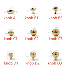 Load image into Gallery viewer, 2.5&quot; Gold Cup Solid Brass Knobs &amp; Pulls | Polished Exquisite Mini Cabinet, Drawer &amp; Kitchen Handles, Gift-Worthy Gold Hardware
