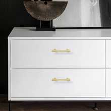 Load image into Gallery viewer, 2.5&quot; 3.78&#39;&#39; 5&#39;&#39; 7.55“Brushed Brass Drawer Pulls Knobs Cabinet Pulls Hardware T Bar Knobs Drawer Pulls Dresser Knobs Closet Wardrobe Handle
