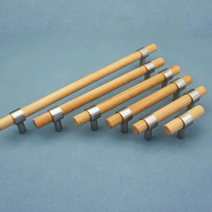 Beech Wood Cabinet Pulls & Knobs | Custom Size Brushed Nickel Drawer Pulls, Kitchen, Cupboard & Dresser Handles