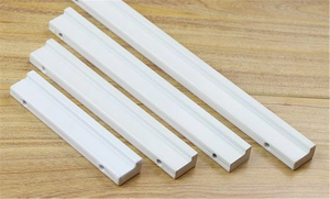 2.5", 3.78", 5", 6.3" (64, 96, 128, 160mm) Square White Drawer Pulls | Modern Dresser & Kitchen Cabinet Door Knobs, Cupboard Handles