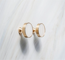 Load image into Gallery viewer, Nordic Simple Brass Knobs | Creative Shell Wardrobe Door &amp; Drawer Knobs, Cabinet Handles, Dresser Knobs
