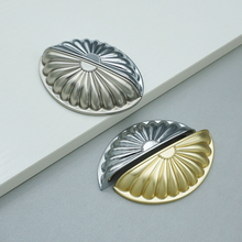 Load image into Gallery viewer, 3&quot;Chrome Drawer Pulls Brushed Nickel Cup Cabinet Pulls Gold Door Handles Unique Drawer Knobs Silver Chrome Cabinet Hardware
