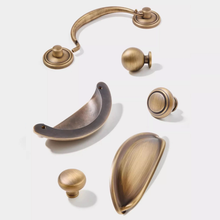 Load image into Gallery viewer, 3&quot;, 3.78&quot; Antique Bronze Drop Bail Drawer Pulls | Cabinet &amp; Kitchen Knobs, Dresser, Wardrobe &amp; Cupboard Handles
