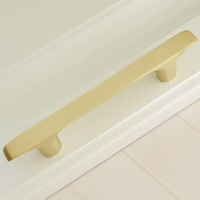 Load image into Gallery viewer, 3.78", 5", 7.55" (192mm) Brushed Brass &amp; Nickel Drawer Pulls | Cabinet Door, Dresser &amp; Closet Handles, Knobs, Furniture Hardware
