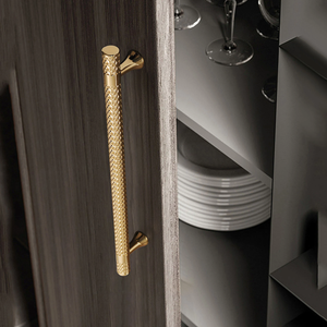 3.78", 5", 7.55" Shiny Gold & Titanium Black Kitchen Pulls | Drawer Knobs, Wardrobe & Cabinet Pulls, Cabinet Hardware