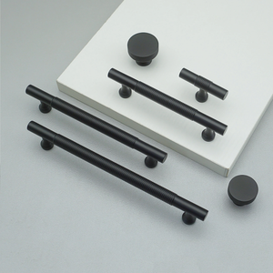 3.78", 5", 6.3", 7.55" Matte Black Drawer Pulls | Unique Cabinet & Kitchen Pulls, Dresser & Cupboard Knobs, Furniture Hardware