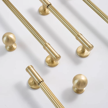 Load image into Gallery viewer, 3.78&quot;, 5&quot;, 8.8&quot; Unique Solid Brass Knobs &amp; Pulls | Cabinet, Drawer, Dresser, Cupboard &amp; Kitchen Handles, Hardware
