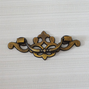 2.5" (64mm) Vintage Black & Antique Bronze Drop Bail Pulls & Handles | Dresser, Drawer, Kitchen Cabinet & Furniture Hardware