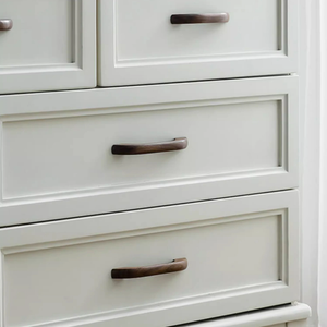 2.5"-7.56" Solid Beech & Walnut Wood Pulls & Knobs | Drawer, Cabinet, Kitchen & Dresser Hardware