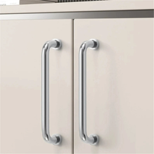 Load image into Gallery viewer, 1.25&quot;, 3&quot;, 3.78&quot;, 5&quot;, 6.3&quot;, 8.8&quot;, 12.6&quot; Minimalist Chrome &amp; Polished Gold Cabinet Pulls | Solid Brass Kitchen Knobs, Drawer &amp; Door Handles
