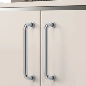 1.25", 3", 3.78", 5", 6.3", 8.8", 12.6" Minimalist Chrome & Polished Gold Cabinet Pulls | Solid Brass Kitchen Knobs, Drawer & Door Handles