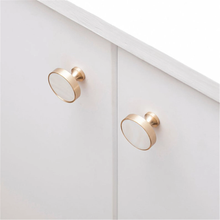 Load image into Gallery viewer, Nordic Simple Brass Knobs | Creative Shell Wardrobe Door &amp; Drawer Knobs, Cabinet Handles, Dresser Knobs
