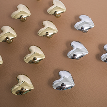 Load image into Gallery viewer, Original Design Heart Drawer Knobs | Small Gold, Silver &amp; Chrome Cabinet Pulls, Wardrobe Door Knobs, Furniture Hardware
