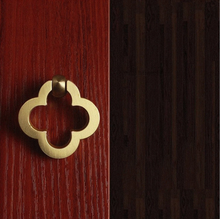 Load image into Gallery viewer, 1.1&quot;, 1.25&quot;, 2.5&quot;, 3.78&quot;, 5&quot; Brushed Brass Gold Drop Ring Cabinet Knobs | Drawer Pulls, Dresser &amp; Door Handles
