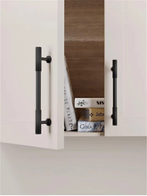 Load image into Gallery viewer, 3.78&quot;, 5&quot;, 6.3&quot;, 8.8&quot;, 12.6&quot; Black Drawer Handles &amp; Knobs | Cabinet &amp; Dresser Pulls, Kitchen &amp; Cupboard Handles, Furniture Hardware
