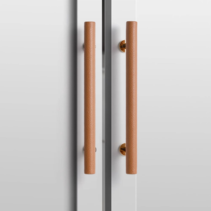 3.78"-5" Leather Knobs, Pulls & Handles (Orange, Gray, White, Black) | Cabinet Door, Dresser, Drawer & Kitchen Hardware