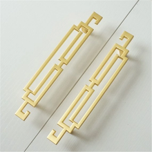 Load image into Gallery viewer, 2.5&quot;, 3.78&quot;, 5&quot; (64, 96, 128mm) Gold Drawer Pulls &amp; Knobs | Chinese Style Cabinet Door, Dresser &amp; Cupboard Handles, Kitchen Hardware
