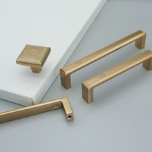Load image into Gallery viewer, Champagne Gold Knobs &amp; Pulls | Drawer, Dresser, Cabinet, Door &amp; Kitchen Handles, Hardware
