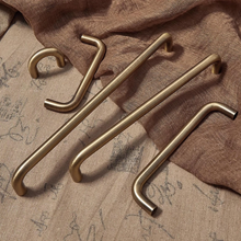 Load image into Gallery viewer, Minimalist Antique Bronze &amp; Aged Brass Cabinet Handles | Large 500mm Drawer Pulls, Kitchen Knobs &amp; Brass Hardware
