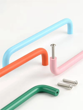 Load image into Gallery viewer, 3.78&quot;-12.6&quot; Colorful Ball Knobs &amp; Pulls | Minimalist Black, White, Orange, Green, Blue, Pink Cabinet &amp; Drawer Handles
