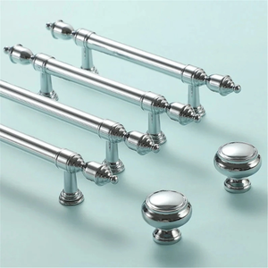 3.78"-8.8" Polished Chrome Knobs, Pulls & Handles | Drawer, Dresser, Kitchen, Cabinet & Door Hardware