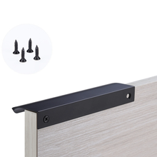Load image into Gallery viewer, Black Invisible Concealed Pulls | Modern Decorative Embedded Drawer, Cabinet, Wardrobe &amp; Cupboard Handles

