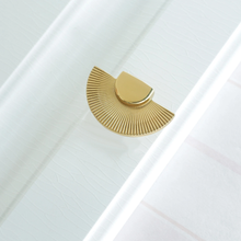 Load image into Gallery viewer, 3.78&quot;, 5.0&quot; Gold Fun Kitchen Pulls | Solid Brass Drawer Pulls, Cabinet &amp; Dresser Knobs, Closet &amp; Wardrobe Handles
