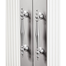Load image into Gallery viewer, 3&quot;, 3.78&quot;, 5&quot;, 6.3&quot; Chrome Drawer Pulls | Unique Kitchen &amp; Wardrobe Handles, Hollow Cupboard Knobs, Hardware
