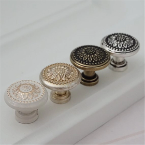 1" (25mm) Small Shabby Chic Knobs & Pulls | Antique Silver, Black, Bronze, Cream, White, Gold Dresser & Drawer Pulls, Cabinet Knobs