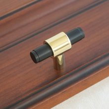 Load image into Gallery viewer, 3.75&quot;-8.8&quot; Black Brass &amp; Solid Brass T Bar Knobs, Pulls &amp; Handles | Cabinet Door, Drawer, Dresser &amp; Furniture Hardware
