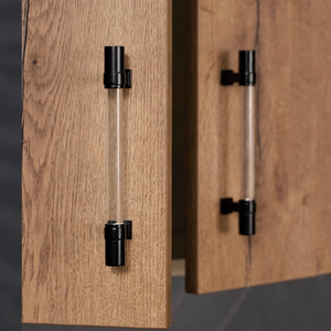 Clear Acrylic & Gold Brass Knobs | Black & Chrome Cabinet Handles, Kitchen & Wardrobe Pulls, Drawer Hardware