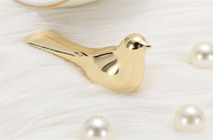 Exquisite Bird Polished Gold Brass Knobs & Pull Handles | Dresser, Drawer, Kitchen Cabinet Decor Hardware