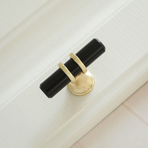 3.78", 5.0", 6.3", 7.55" Black & Gold Modern Drawer Pulls | Kitchen Cabinet, Wardrobe & Closet Handles, Dresser Knobs, Door Pulls