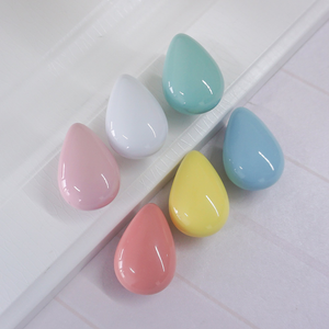 Raindrop Ceramic Knobs | Colorful Drawer & Cabinet Pulls, Dresser & Kitchen Cupboard Handles, Furniture Hardware