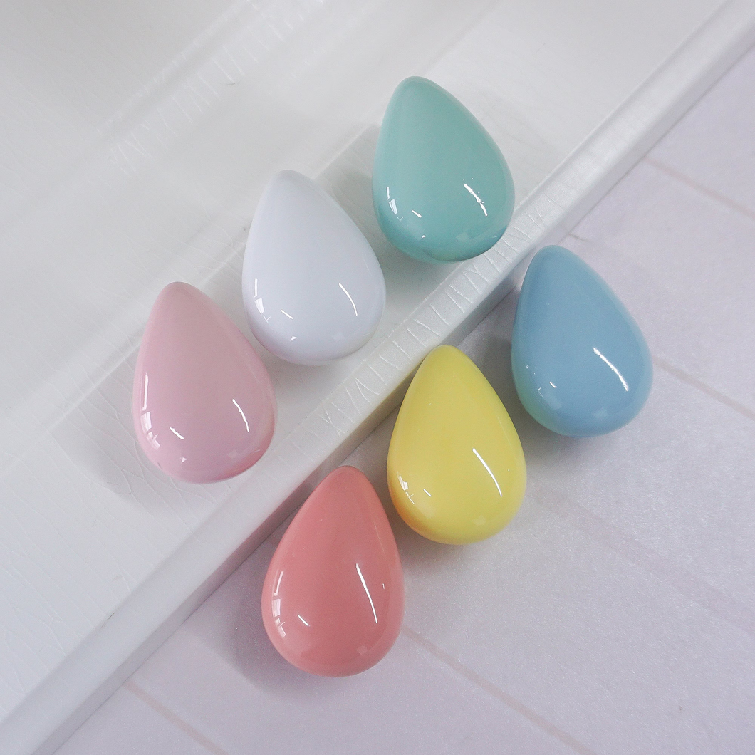 Raindrop Ceramic Knobs | Colorful Drawer & Cabinet Pulls, Dresser & Kitchen Cupboard Handles, Furniture Hardware