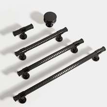 Load image into Gallery viewer, Creative Nickel, Chrome &amp; Gold Knobs &amp; Pulls | Black Cabinet Handles, Wardrobe, Kitchen &amp; Drawer Hardware
