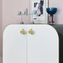 Load image into Gallery viewer, Gold Brass Exquisite Flower Drawer Knobs &amp; Pulls | Cabinet, Dresser &amp; Kitchen Cupboard Handles, Furniture Hardware
