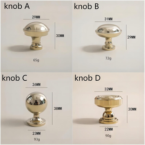 5"-7.56" Gorgeous Polished Gold Solid Brass Knobs, Pulls & Handles | Cabinet, Drawer & Wardrobe Hardware